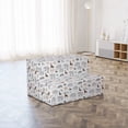 thumbnail image 4 of Animal Print Foldable Mattress, Cartoon Fauna Zebra, 74.8" x 35.4", Multicolor, by Ambesonne, 4 of 6