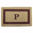 thumbnail image 1 of Nedia Home O2035P 38 x 60 in. Heavy Duty Brown Single Picture Frame Coco Mat  Monogrammed P, 1 of 1