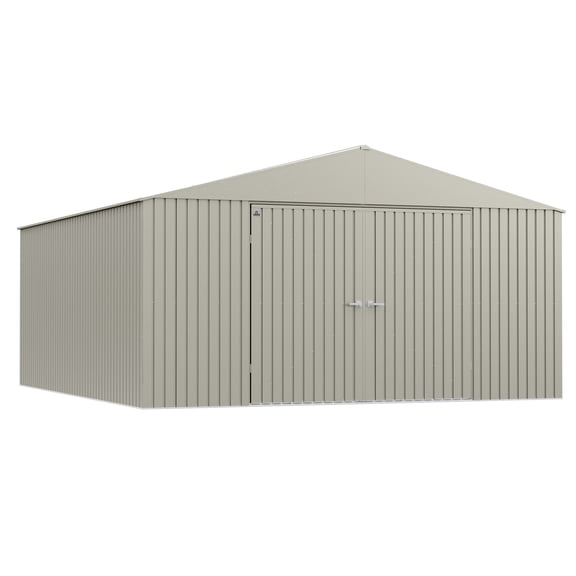 Arrow Elite 14 x 16 x 8 ft Cool Grey Steel Storage Shed