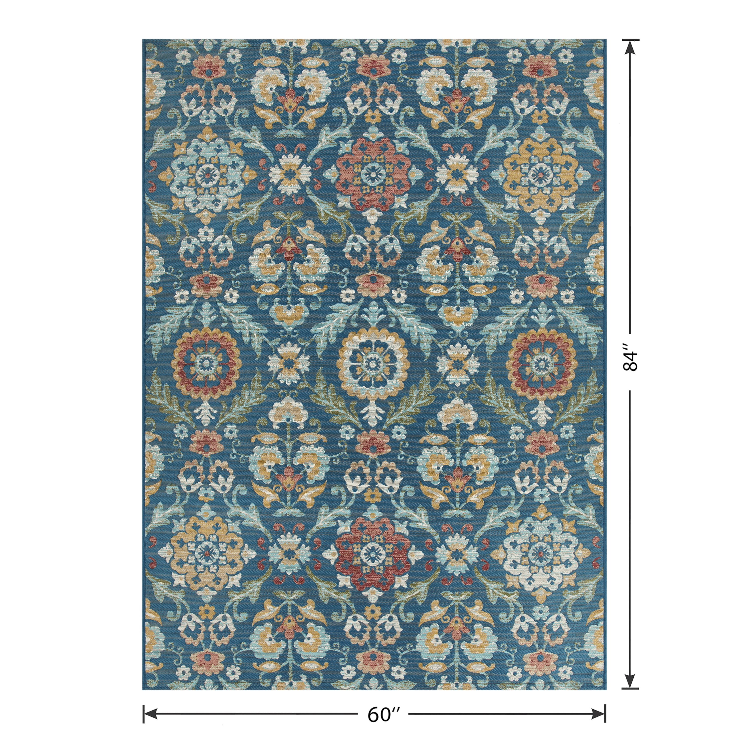 Mainstays 5' x 7' Multi Medallion Outdoor Rug