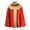 Red, variant on Unisex Patchwork Satin Medieval Cape Stand Collar Cloak for Christmas Halloween Party Vampires Easter Cosplay Costume