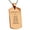 Gold, variant on Stainless Steel Strength Philippians 4:13 Dog Tag Pendant Necklace