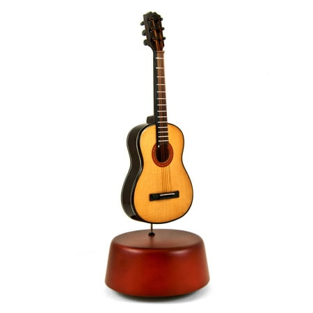 Amazing 18 Note Miniature Acoustic Guitar With Rotating Musical Base - Under the Sea (The Little Mermaid) - SWISS