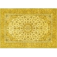 thumbnail image 1 of Ahgly Company Machine Washable Indoor Rectangle Persian Yellow Traditional Area Rugs, 7' x 9', 1 of 4