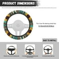 thumbnail image 7 of Yuyamidu Southwest Aztec Car Steering Wheel Cover 15 Inch Sunflower Car Steering Wheel Covers Accessories for Sedan Auto Winter Warm Steering Wheel Case, 7 of 7