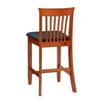 thumbnail image 6 of Riverbay Furniture 25" Wood & Faux Leather Counter Stool in Dark Cherry/Black, 6 of 16