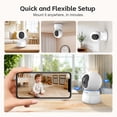 thumbnail image 6 of CiKiKWXO 5MP 2.5K Indoor Security Camera with Night Light, Dual-Band WiFi Home Camera, Baby Monitor & Pet Camera, Smart Motion Tracking, Color Night Vision, 2-Way Audio, Works with Alexa, 6 of 11