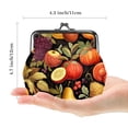 thumbnail image 2 of Thanksgiving Fruits Stylish Women's Coin Purse - 0.7 Microfiber Zinc Alloy Jaws, 4.3x4.7 in/11x12 cm Size - Durable Construction and Trendy Design!, 2 of 7