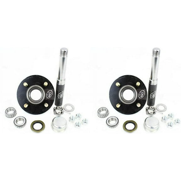 SOUTHWEST WHEEL 2-Pack 2,000 lbs Trailer Axle Spindle with 4-4" Bolt Circle Hub