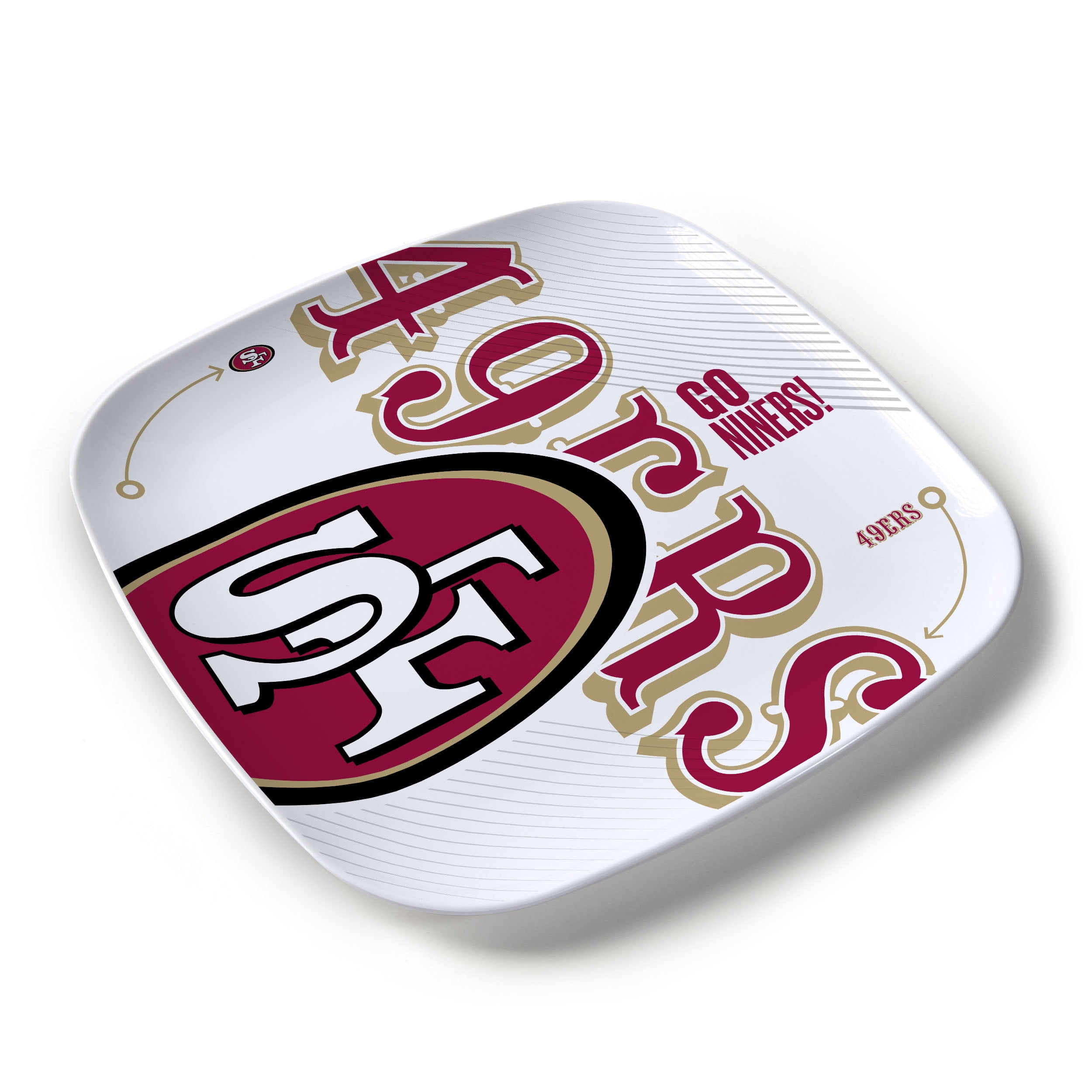 YouTheFan NFL San Francisco 49ers Large Party Plate