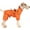 Orange, variant on HQREA Adjustable Dog Raincoat & Harness Reflective Puppy Jacket with and Elastic Cuffs