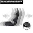 thumbnail image 7 of Spec-D Tuning Black Nappa Style PU Leather, Fully Reclinable Racing Seat w/Dual Sliders Compatible, Left + Right Pair, 2 Seats, 7 of 7