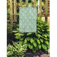 thumbnail image 2 of POGLIP Brown Pattern Raster Anchor Symmetrical Nautical Graphic for Green Abstract Garden Flag Decorative Flag House Banner 12x18 inch, 2 of 2