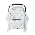thumbnail image 4 of SJEhome Baby Car Seat Cover,2 Layer Windows Baby Carrier Windproof Cotton Fleece Canopy For Newborn Boys and Girls, 4 of 6