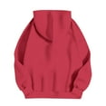 thumbnail image 4 of Linfrsh Womens Hoodies Essentials Women's Fleece Full-Zip Hoodie (Available in Plus Size)(A-Red,M), 4 of 6