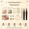 thumbnail image 2 of DIY Christmas Pearl Diamond Art Hanging Ornament Kit, Festive Themed Rhinestone Pearl Bead DIY Project for Christmas Window Home Holiday Decoration, 2 of 6