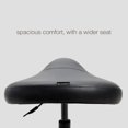 thumbnail image 4 of DR.LOMILOMI Heavy-Duty Ergonomic Pneumatic Swivel Rolling Saddle Stool with Extra Wide Seat for Hygienic Clinic Spa Massage Home and Office - 505 KIMO (Black), 4 of 6