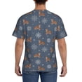 thumbnail image 3 of Qekee Squirrel And Snowflakes Classic Fit T-Shirt Men's Shirt Men's Tight Short Sleeves for Exercise, Running, Mountaineering - Squirrel And Snowflakes, 3 of 9