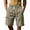 Army Green, variant on HAYIMI Mens Athletic Shorts Casual Everyday Comfort Versatility Lightweight Breathable With Stitching Summer Outings And Weekend Activities Solid Color Stretch Golf Classic-Fit Bottoms, Army Green, L