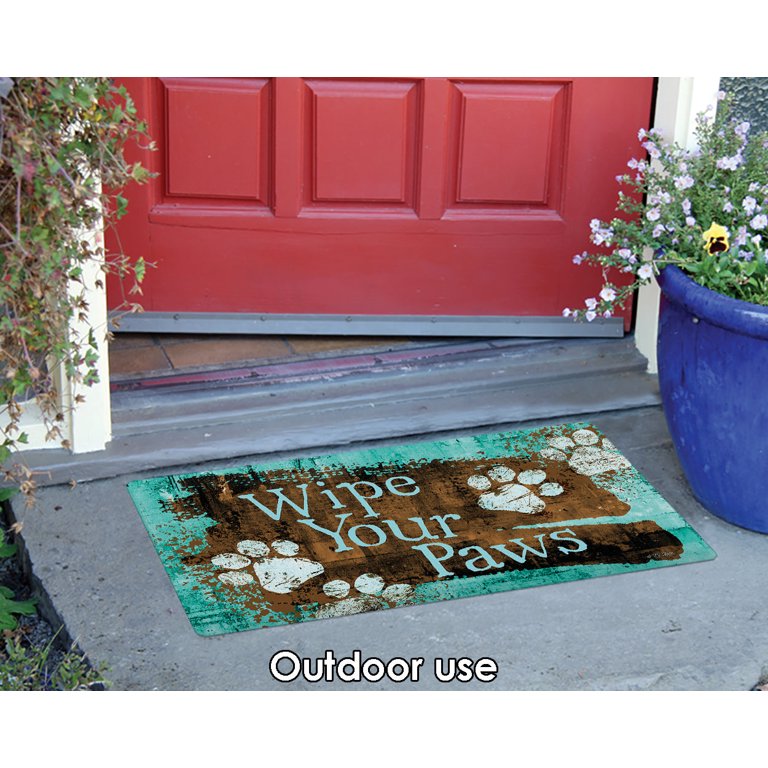 Toland Puppy Paws Door Mat  Puppy paws, Outdoor floor mats