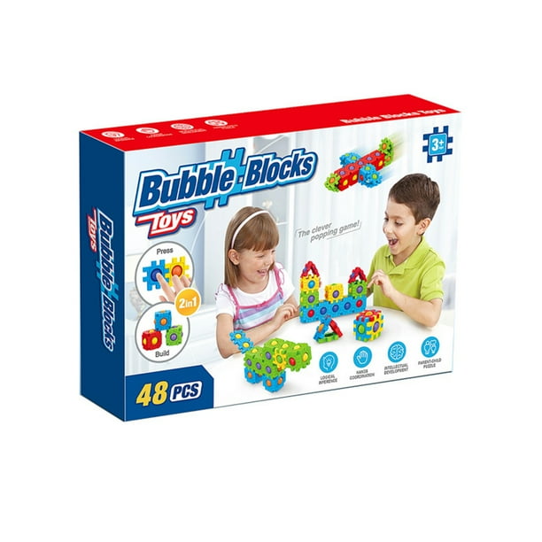 Juego de rompecabezas tridimensional para niños creativos con burbujas de empuje para aliviar el estrés entrelazado