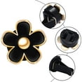 thumbnail image 3 of 6 Pcs Daisy Flower Air Vent Clip Accessories Air Conditioning Outlet Clip Car Air Freshener Dashboard Accessories Charm Car Inter Decor(2.5 cm, 3 cm, 3.3 cm,Black), 3 of 13