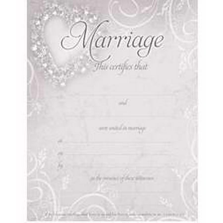 Certificate-Marriage (Premium Silver Foil Embossed) (Pack Of 6)