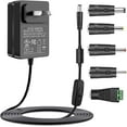 thumbnail image 1 of Gonine 12V 2A Power Supply Adapter, for LED Light Strips External Hard Drive LCD monitors., 1 of 6