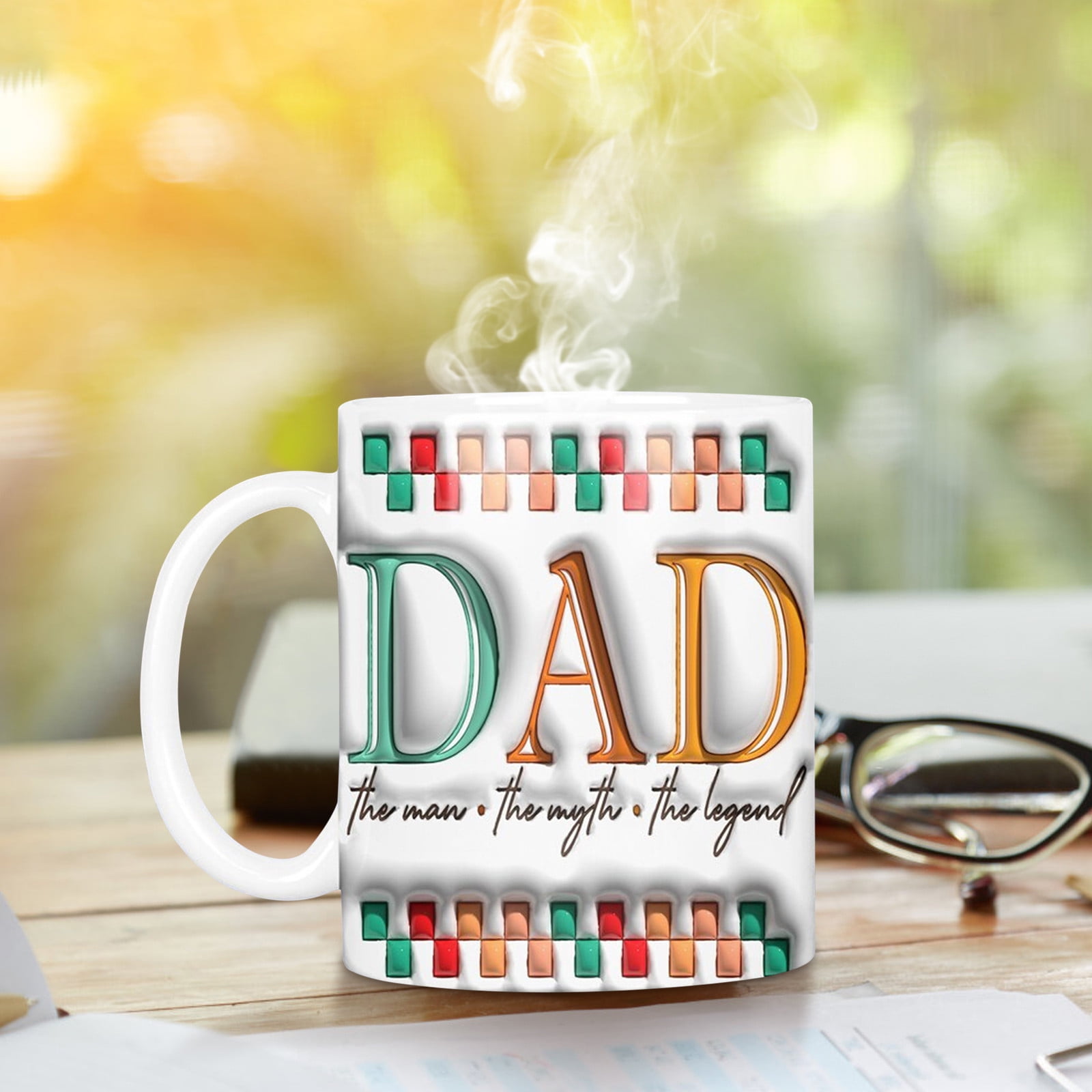 XWSHYW Tazas Taza Del Mundo Inflado Diseño de Sublimación Por ...