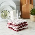 thumbnail image 4 of Wine Combo Windowpane Dishcloth (Set of 6), 4 of 5