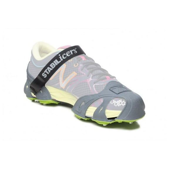 STABILicers Run Steel Removable Snow & Ice Traction Cleats - Large - Gray/Green