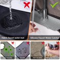 thumbnail image 2 of Garde-éclaboussures pour Évier de Cuisine, Tapis de Protection en Silicone pour Robinet, Tapis d'Égouttage et de Séchage, Attrape-Éclaboussures pour Robinet d'Évier, Tapis de Garde-Éclaboussures pour Cuisine, Salle de Bain, Bar, Ferme, VR (Gris), 2 of 8