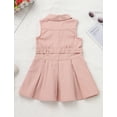 thumbnail image 3 of IWEMEK Summer Dresses for Girl Fashion Chic Cute Pink Dress Solid Comfort Pleated Sundress Sleeveless Trendy Playwear, 3 of 9
