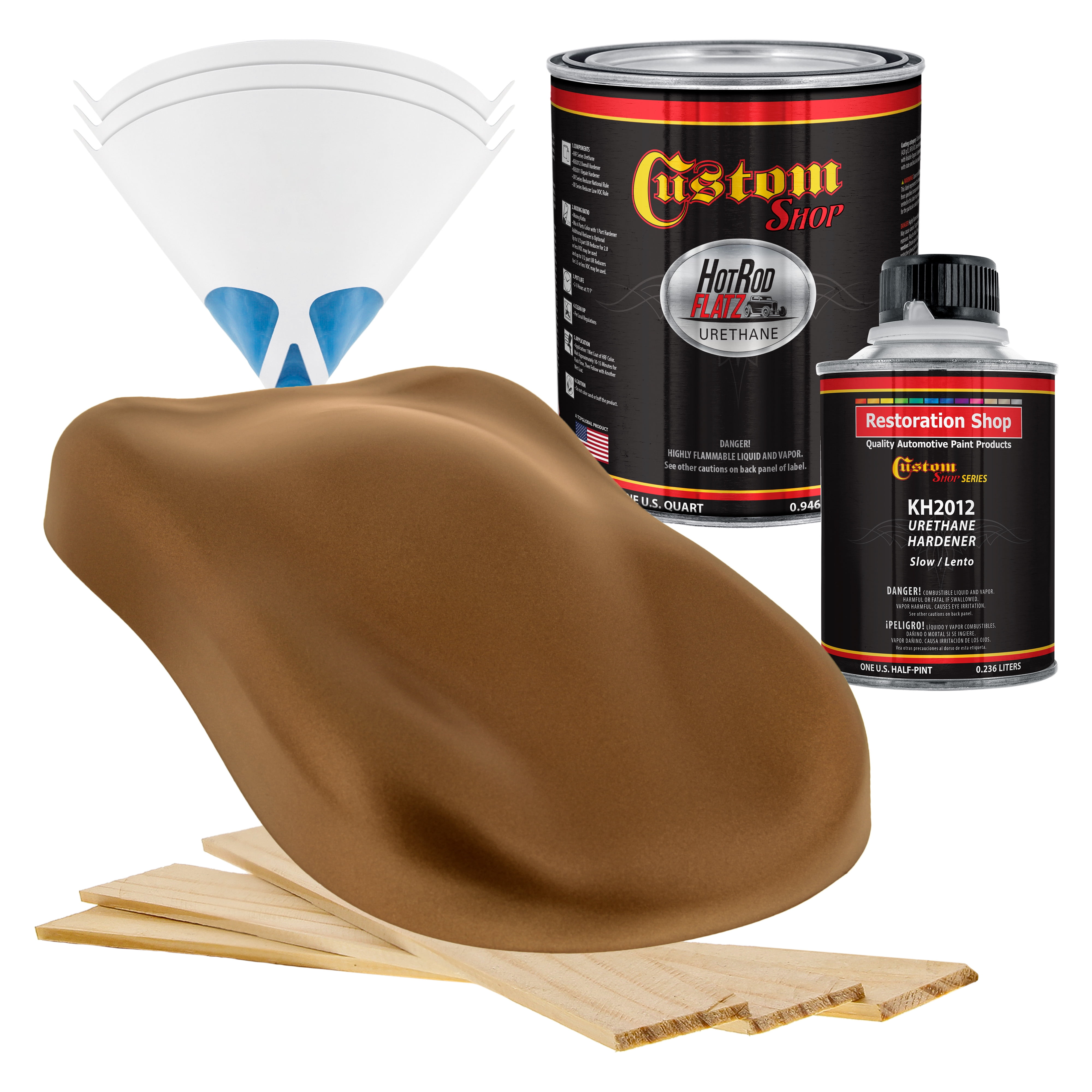 Custom Shop Firemist Copper Hot Rod Flatz Flat Matte Satin Urethane