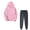 Pink 1, variant on biudgviw Workout Sets for Women Oversized Long Sleeve Hoodies Pullover Tops Soft Stretch Jogger Pants Fall Winter Outfits Sweatsuit