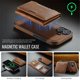 thumbnail image 4 of Case For IPhone 16 Funda Protectora RFID de 6,1" con Ranuras para 7 Tarjetas Magsafe, Soporte 2 en 1, Funda Protectora de Cuero Desmontable a Prueba de Golpes, Marrón, For IPhone 16, 4 of 7