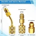 thumbnail image 4 of Kit de Connecteur Rapide Adaptateur AC R134A, Vanne de Robinet de Réservoir R134A R134A à R22/410a, Compatible avec Système de Réfrigération de Climatisation, 4 of 5