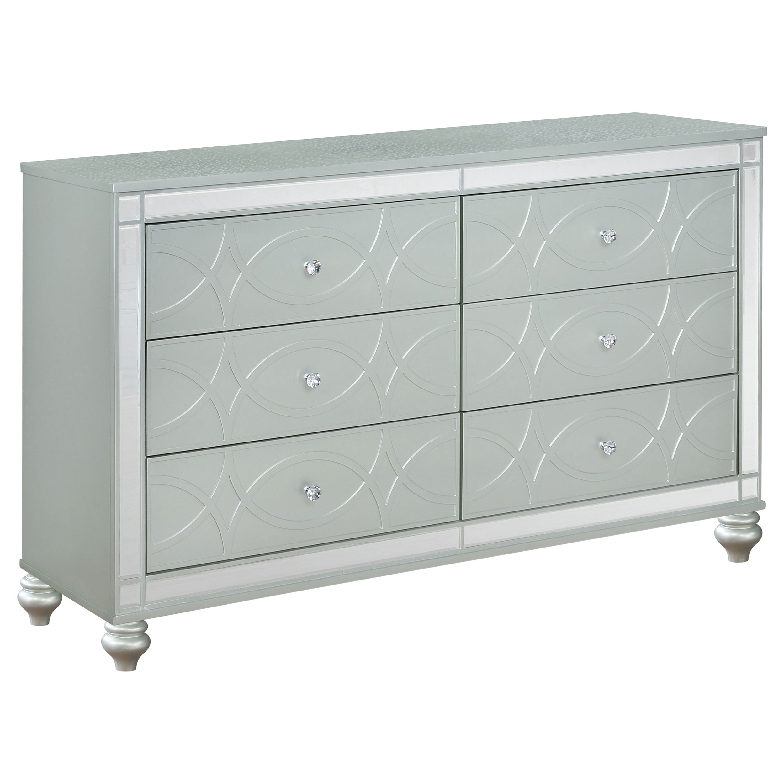 coaster sandy beach dresser white Sandy Beach 5-drawer Bedroom Chest Cream White