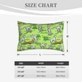 Queen Pillow Cases Standard Size Cartoon Cute Goat In Meadow Soft