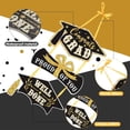 thumbnail image 4 of 2026 Graduation Door Sign Congrats Grad Porch Decorative Congrats Graduate Hanging Sign with 3 Patterns Graduation Party Supplies for Indoor Outdoor Decor, Blue Gold, 4 of 9