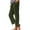 Green, variant on WIZUTIZ Women Dress Pants Ultra Thin Stylish Loose Wide Leg Sweatpants Elastic Spandex High Rise 7/8 Length Dress Pants Solid with Pockets Palazzo Pants for Ladies Swim Clubs Green