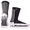Black, variant on Soccer Grip Socks – Calf Length – White – Adult Size (EU 39–46 / US 6–11.5) – Anti-Slip Football Socks for Control and Performance