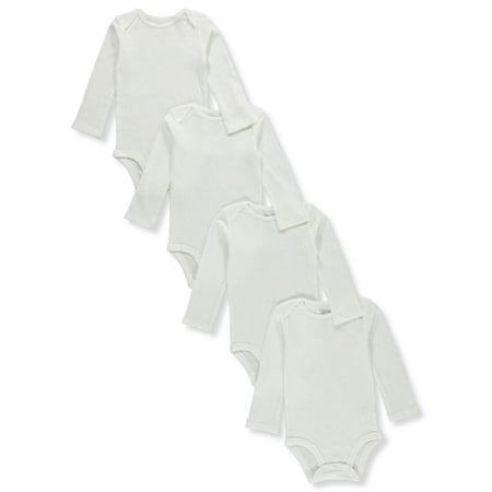 UPC: 0194135324831 | Carter s Baby Unisex 4-Pack L/S Bodysuits – white 12 months (Infant)