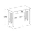 thumbnail image 2 of Sierra Writing Desk Engineered Wood in White Finish with Pull-Out Drawer, 2 of 9
