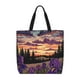 thumbnail image 1 of Balery Starry Night Purple Irises Bolsa de Mano para Mujeres con Cremallera, Bolsa de Gimnasio con Compartimentos, Bolsa para Laptop, Bolsa para Trabajo, 1 of 7