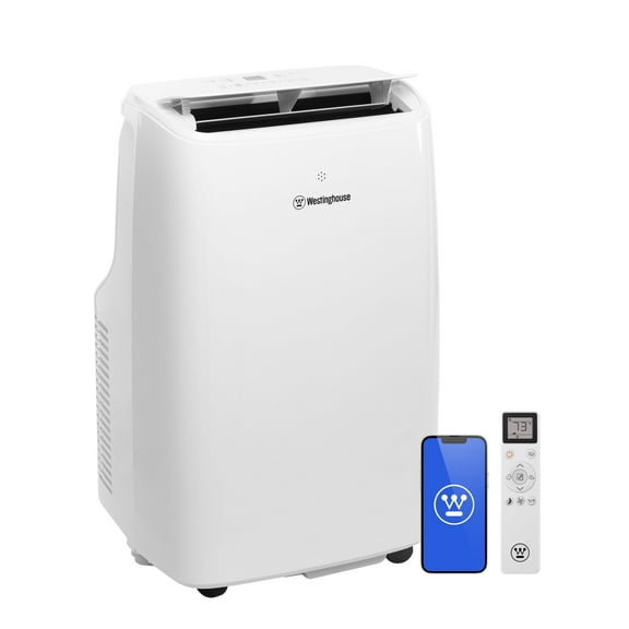 Westinghouse 8,000 BTU Portable Air Conditioner & Dehumidifier with Remote & Smart App, up to 350 Sq Ft