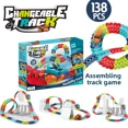 thumbnail image 1 of 138-Piece DIY Electric Train Building Set for Boys - Anti-Gravity Changeable Puzzle Track with Durable Blocks, Enhances Creativity & Spatial Awareness, Perfect Birthday/Holiday Gift for Interactive, 1 of 5