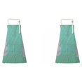 thumbnail image 2 of facefd 1/2/3 Dido Apron PVC Adjustable Sleeveless Apron Waterproof Oil-proof Cooking Bib Kitchen Accessory Green 2PCS, 2 of 6