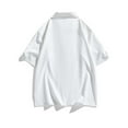 thumbnail image 4 of pstuiky camisetas de hombre, Sudadera con capucha de manga corta para hombre, estilo casual, holgada, con botones y manga corta camisas casuales para hombre l, 4 of 6