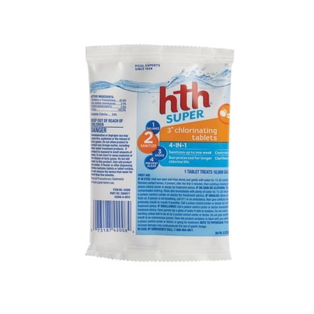 hth 3 super chlorinating tablets